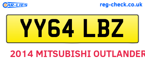 YY64LBZ are the vehicle registration plates.