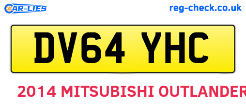 DV64YHC are the vehicle registration plates.