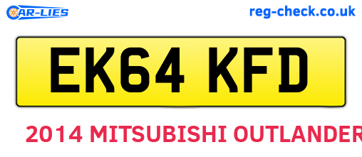 EK64KFD are the vehicle registration plates.