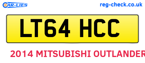 LT64HCC are the vehicle registration plates.