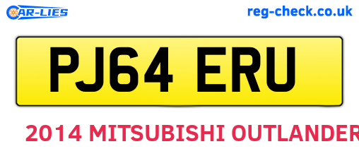 PJ64ERU are the vehicle registration plates.