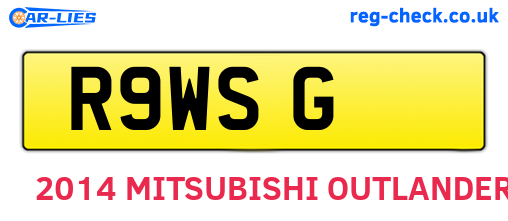 R9WSG are the vehicle registration plates.