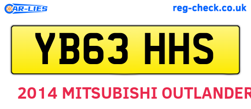 YB63HHS are the vehicle registration plates.