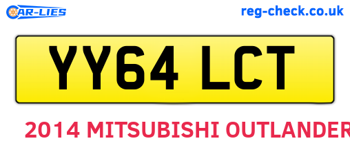 YY64LCT are the vehicle registration plates.