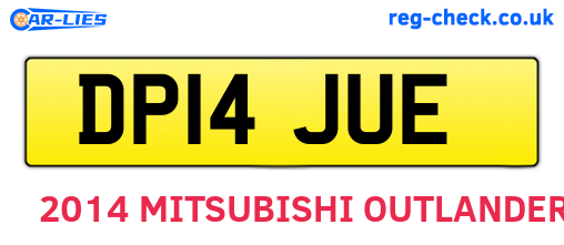 DP14JUE are the vehicle registration plates.