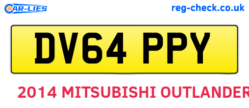 DV64PPY are the vehicle registration plates.