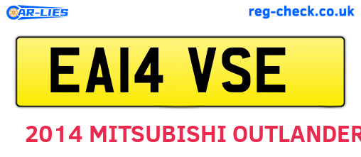EA14VSE are the vehicle registration plates.