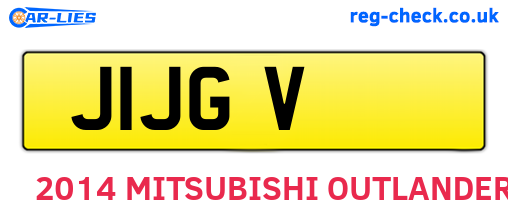 J1JGV are the vehicle registration plates.