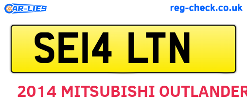 SE14LTN are the vehicle registration plates.