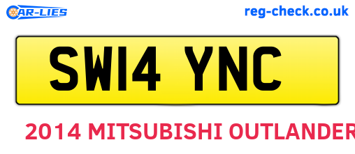 SW14YNC are the vehicle registration plates.