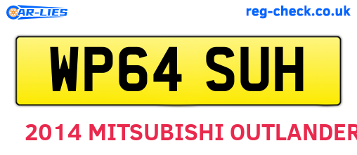 WP64SUH are the vehicle registration plates.