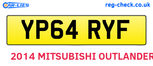 YP64RYF are the vehicle registration plates.