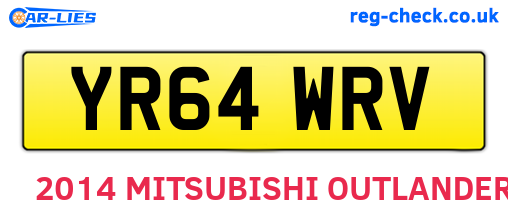 YR64WRV are the vehicle registration plates.