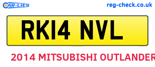 RK14NVL are the vehicle registration plates.