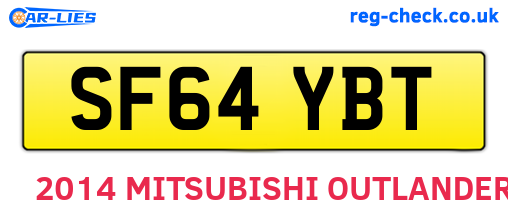 SF64YBT are the vehicle registration plates.