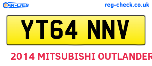YT64NNV are the vehicle registration plates.