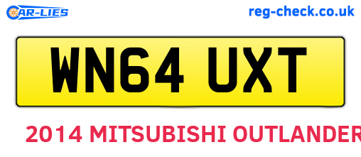 WN64UXT are the vehicle registration plates.