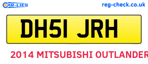 DH51JRH are the vehicle registration plates.