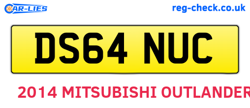 DS64NUC are the vehicle registration plates.
