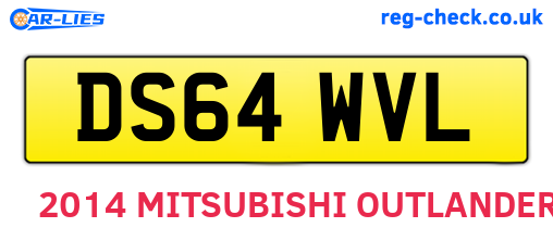 DS64WVL are the vehicle registration plates.