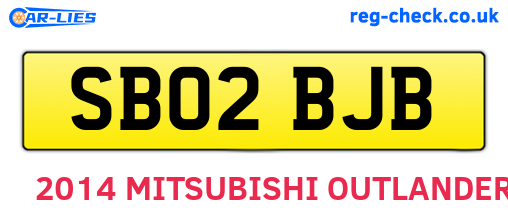 SB02BJB are the vehicle registration plates.