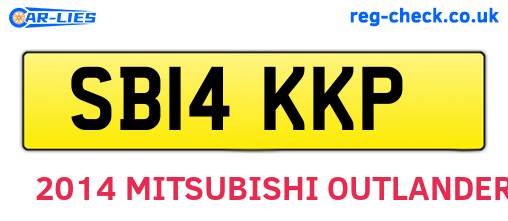 SB14KKP are the vehicle registration plates.