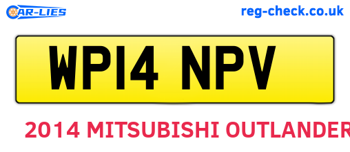 WP14NPV are the vehicle registration plates.