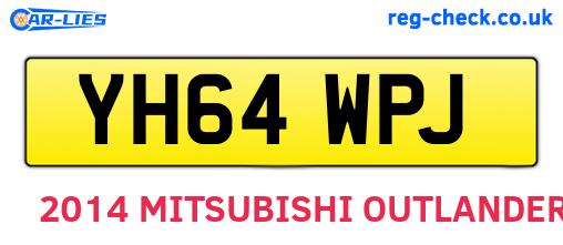 YH64WPJ are the vehicle registration plates.