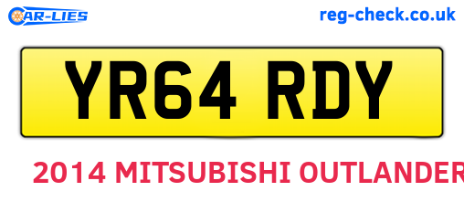 YR64RDY are the vehicle registration plates.