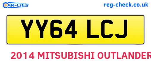 YY64LCJ are the vehicle registration plates.