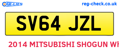 SV64JZL are the vehicle registration plates.