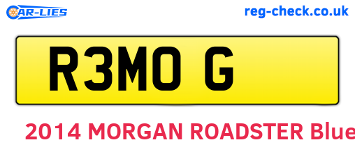 R3MOG are the vehicle registration plates.