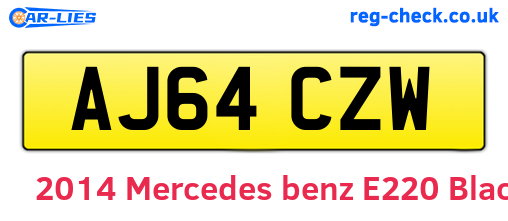 Black 2014 Mercedes-benz E220 (AJ64CZW)