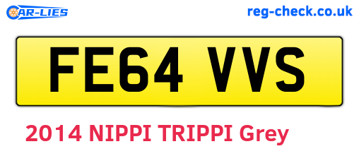 FE64VVS are the vehicle registration plates.