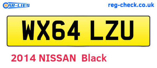 WX64LZU are the vehicle registration plates.