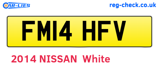 FM14HFV are the vehicle registration plates.
