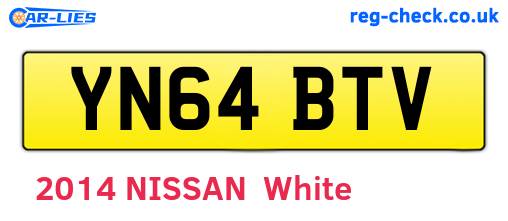YN64BTV are the vehicle registration plates.