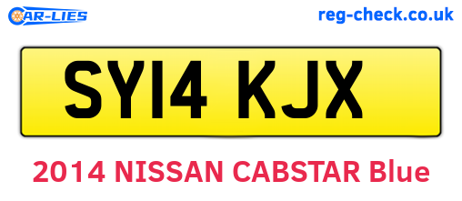SY14KJX are the vehicle registration plates.