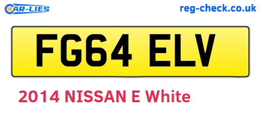 FG64ELV are the vehicle registration plates.