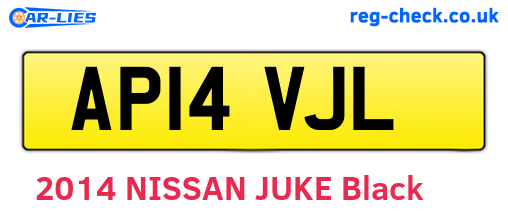 AP14VJL are the vehicle registration plates.