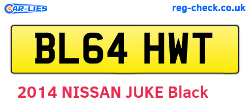 BL64HWT are the vehicle registration plates.