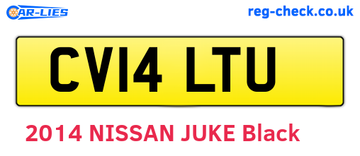 CV14LTU are the vehicle registration plates.