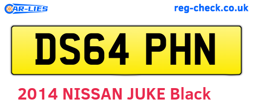 DS64PHN are the vehicle registration plates.