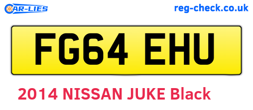 FG64EHU are the vehicle registration plates.
