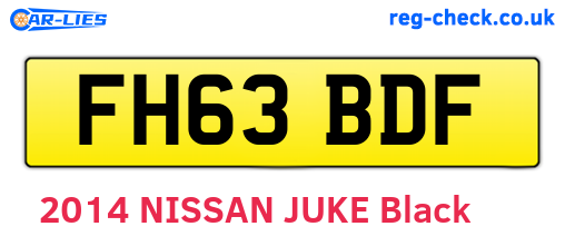 FH63BDF are the vehicle registration plates.