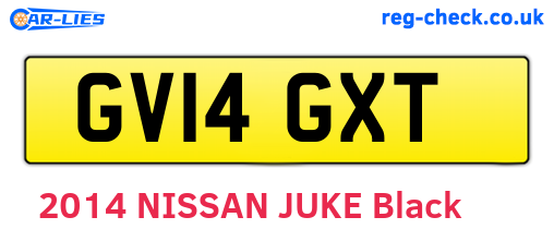 GV14GXT are the vehicle registration plates.