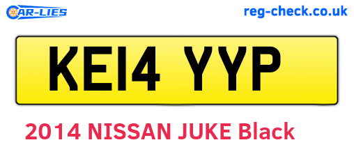 KE14YYP are the vehicle registration plates.