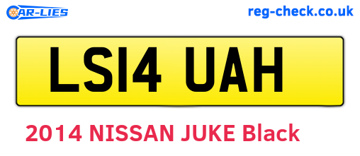 LS14UAH are the vehicle registration plates.