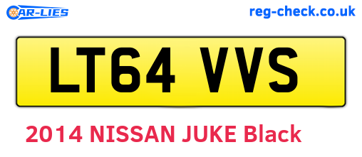 LT64VVS are the vehicle registration plates.