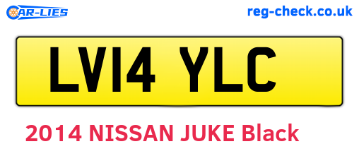LV14YLC are the vehicle registration plates.